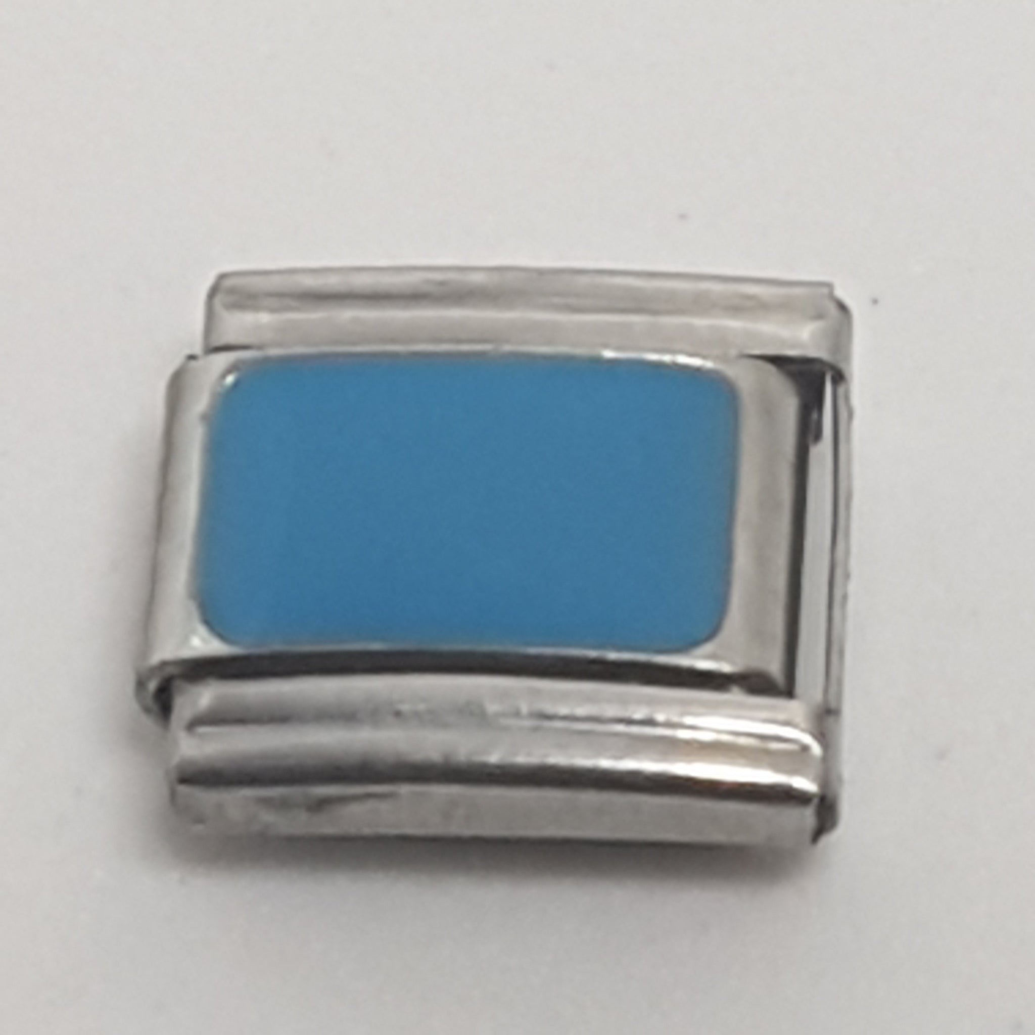 Italian Charm Cube Blue Enamel (Fits Nomination Bracelet)