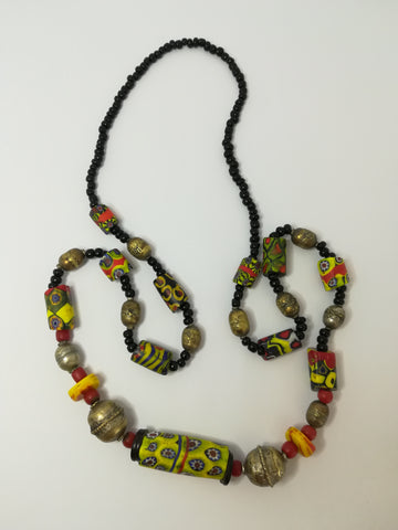 Necklace Millefiori with Large Rare Millefiori in Centre