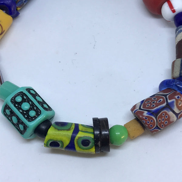 Bracelet African Trade Beads: Millefiori (Style 5)