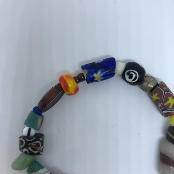 Bracelet African Trade Beads: Millefiori (Style 1)