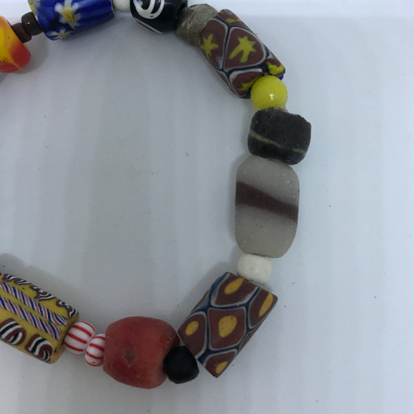 Bracelet African Trade Beads: Millefiori (Style 1)