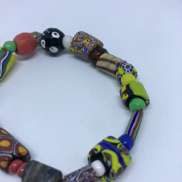 Bracelet African Trade Beads: Millefiori (Style 3)