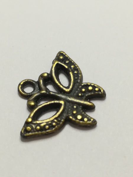 Charm Dangle: 'Brass' Butterfly