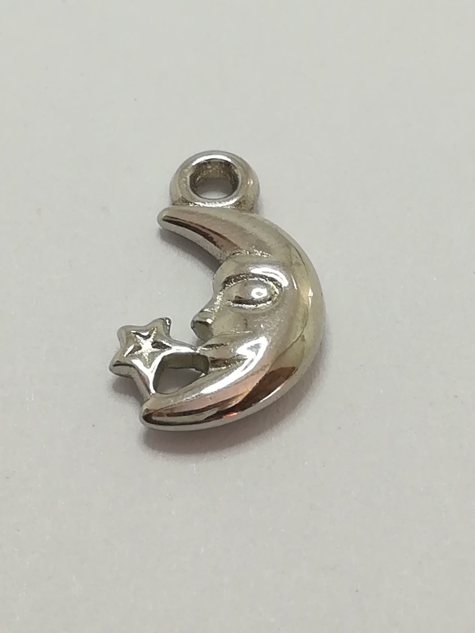 Charm Dangle: 'Silver' Moon & Stars
