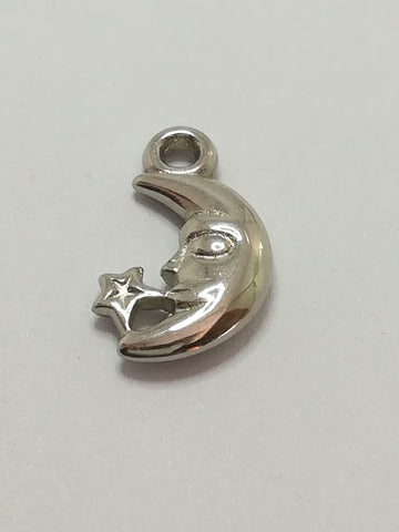 Charm Dangle: 'Silver' Moon & Stars