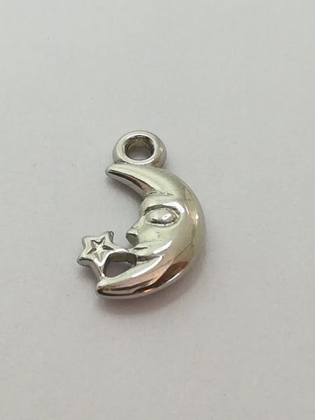 Charm Dangle: 'Silver' Moon & Stars