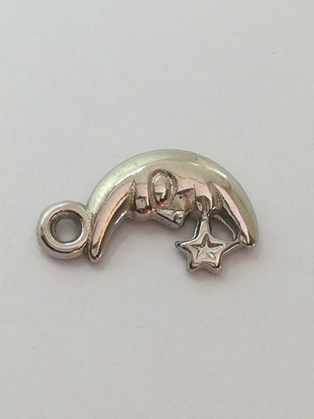 Charm Dangle: 'Silver' Moon & Stars