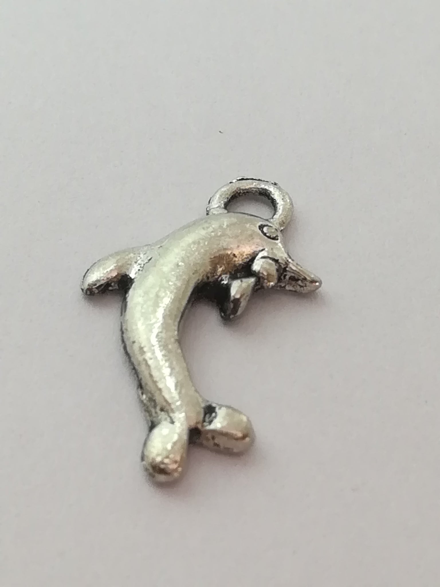 Charm Dangle: 'Silver' Dancing Dolphin