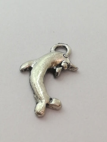 Charm Dangle: 'Silver' Dancing Dolphin