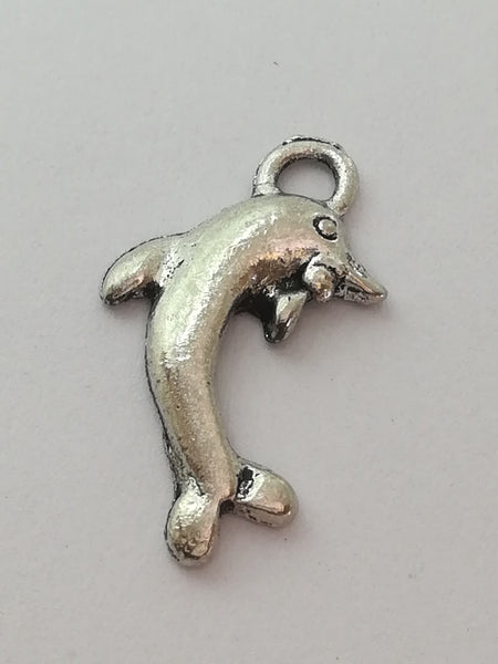 Charm Dangle: 'Silver' Dancing Dolphin