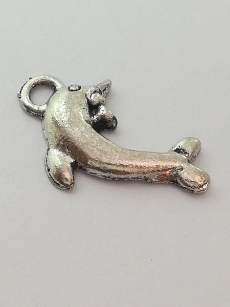 Charm Dangle: 'Silver' Dancing Dolphin
