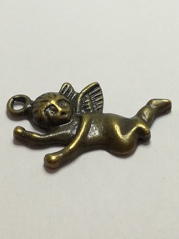 Charm Dangle: 'Brass' Angel/Cherub