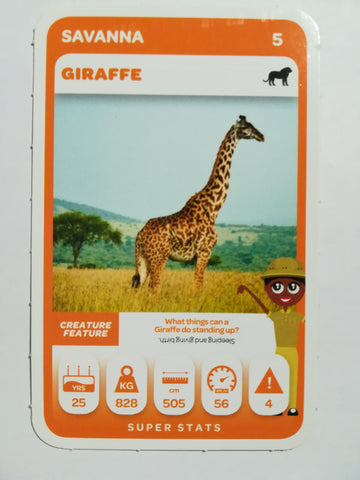 Pick n Pay South African Super Animals (Green) - Card 5 - Giraffe