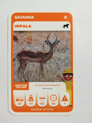 Pick n Pay South African Super Animals (Green) - Card 6 - Impala