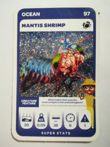 Pick n Pay South African Super Animals (Green) - Card 97 - Mantis Shrimp
