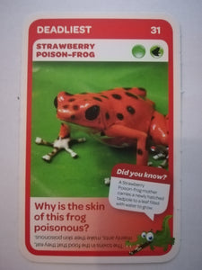 Pick n Pay South African Super Animals (Blue) - Card 31 - Strawberry Poison - Frog
