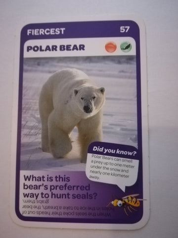 Pick n Pay South African Super Animals (Blue) - Card 57 - Polar Bear