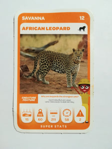 Pick n Pay South African Super Animals (Blue) - Card 78 - African Leopard