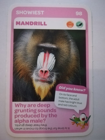 Pick n Pay South African Super Animals (Blue) - Card 98 - Mandrill