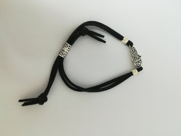 Bracelet Hamsa Hand of Fatima on Chord