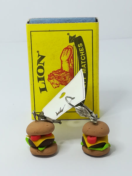 Fashion Earrings with Hamburger Charm