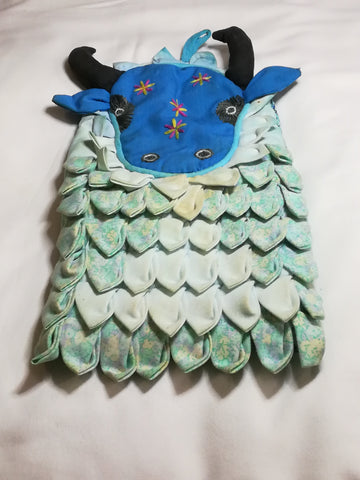 Blue & Black Cow Oven Glove
