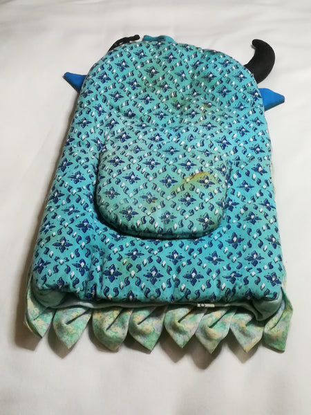 Blue & Black Cow Oven Glove