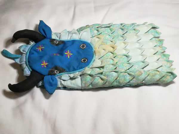 Blue & Black Cow Oven Glove