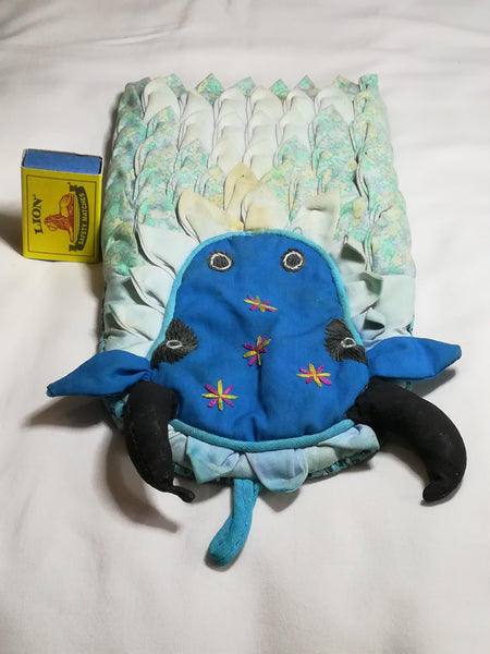 Blue & Black Cow Oven Glove