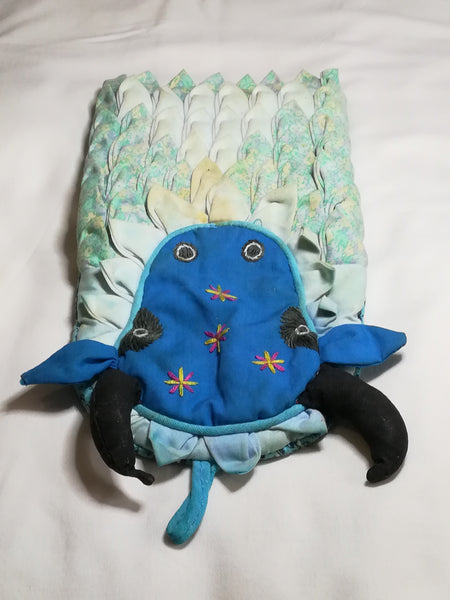 Blue & Black Cow Oven Glove