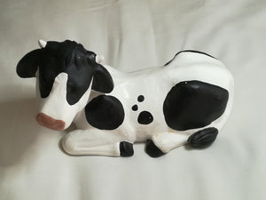 Black & White Ceramic Cow