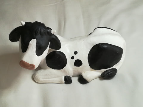 Black & White Ceramic Cow