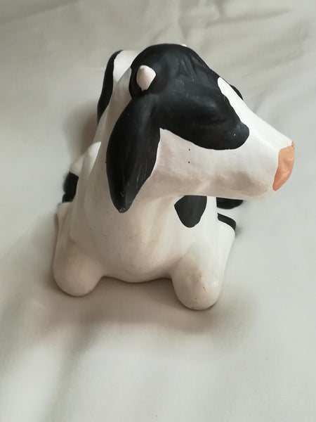 Black & White Ceramic Cow