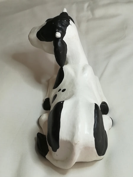 Black & White Ceramic Cow