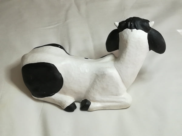 Black & White Ceramic Cow