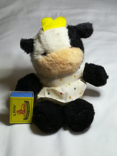 Black & White Cow with Polka Dots Dress