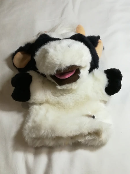 Black & White Cow Hand Puppet