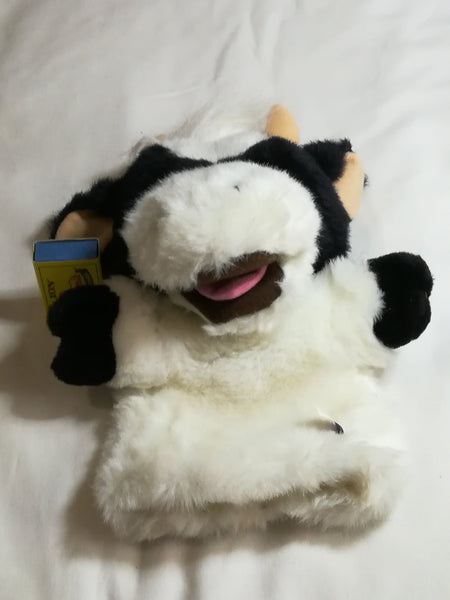 Black & White Cow Hand Puppet