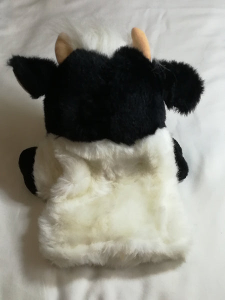 Black & White Cow Hand Puppet
