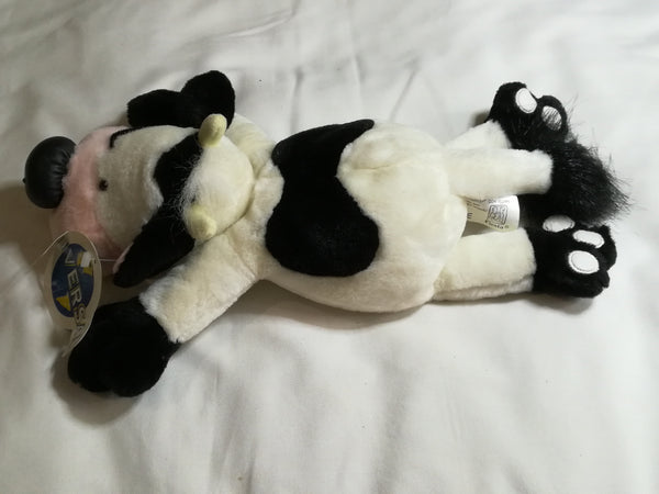 Black, White & Baby Pink Cow - Plush Toy