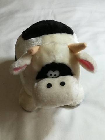 Black, White & Pink Cow Plush Toy