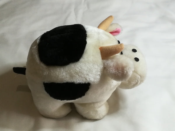 Black, White & Pink Cow Plush Toy