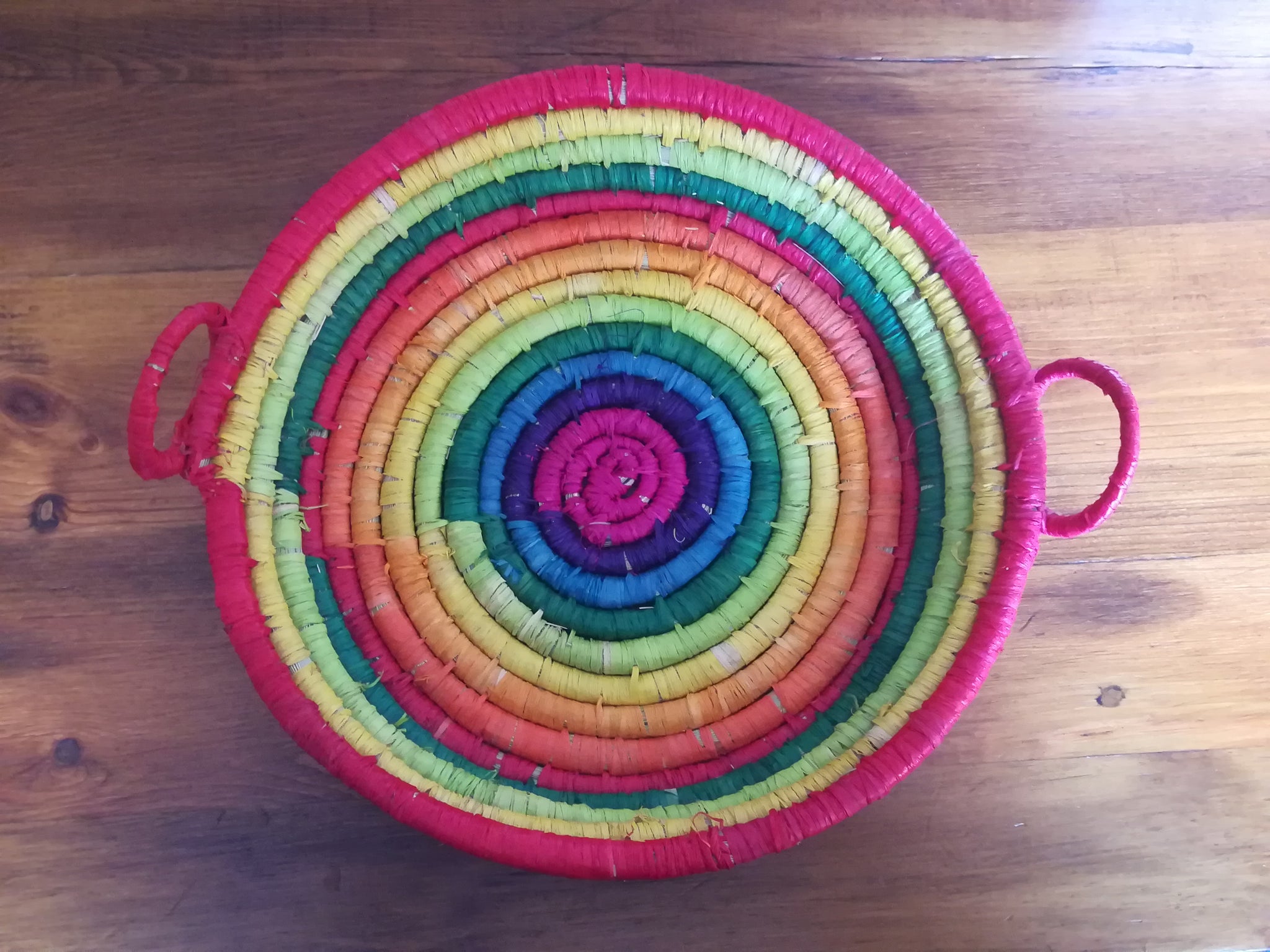 Basket Rainbow Shallow with Handles