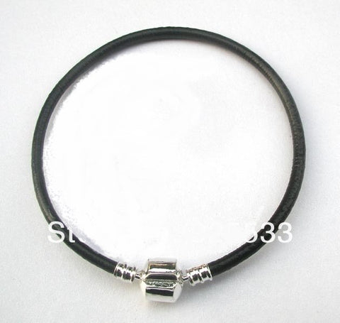 Leather Bracelet fits Pandora Beads (Empty) - 20 cm