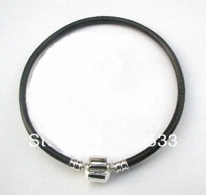 Leather Bracelet fits Pandora Beads (Empty) - 19 cm