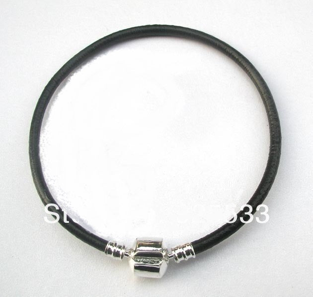 Leather Bracelet fits Pandora Beads (Empty) - 18 cm