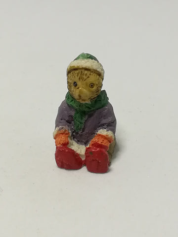 Miniature Christmas Teddy Bear - Style 1 (Miniature, suitable for printer's tray)