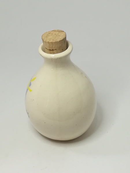 Small Ceramic 'Club Mykonos' Bottle & Cork