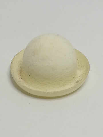 Miniature Plastic White Hat (Miniature, suitable for printer's tray)