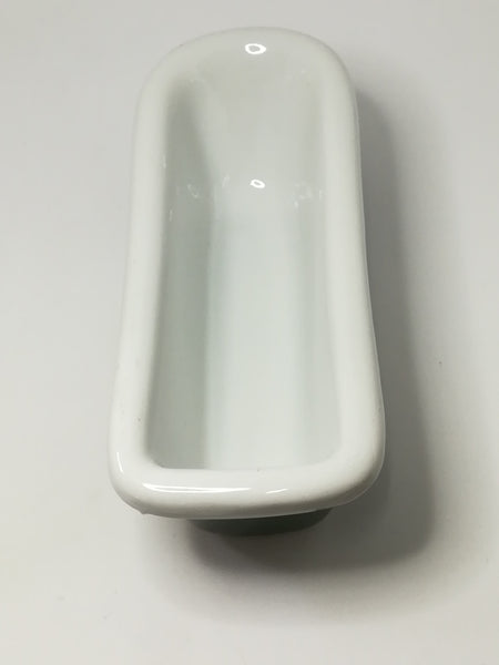 Small Ceramic Green & White Bathtub (Harris & Damerell)